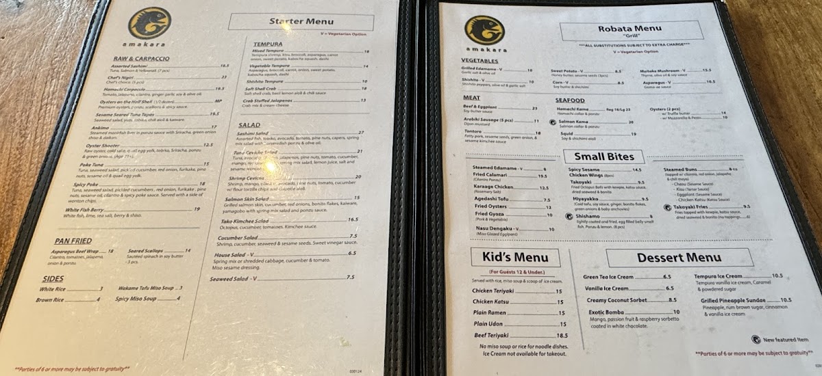 Amakara Menu - Image 5